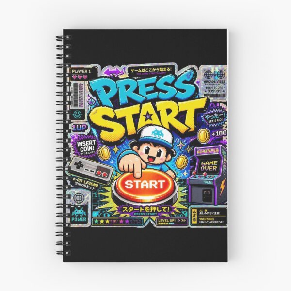 Item preview, PRESS START Gamer Gift | Retro Arcade Neon Gaming Sticker for PC & Console Players designed and sold by Stylestickers55.