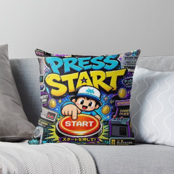 Item preview, PRESS START Gamer Gift | Retro Arcade Neon Gaming Sticker for PC & Console Players designed and sold by Stylestickers55.