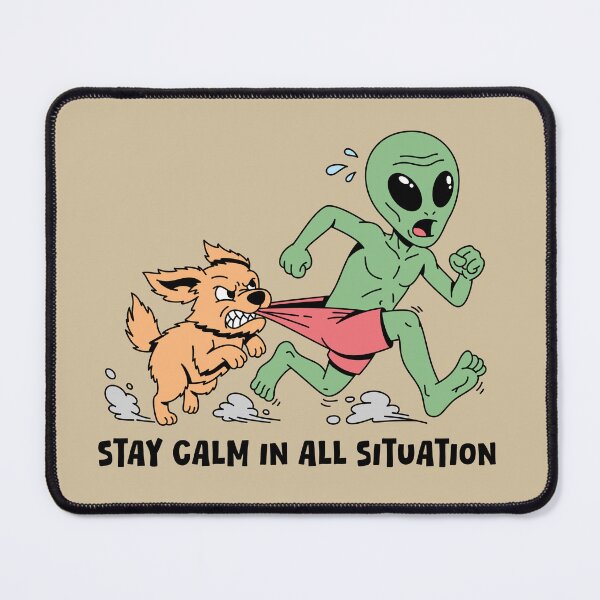 Item preview, Alien chased by angry dog designed and sold by teenlabel.