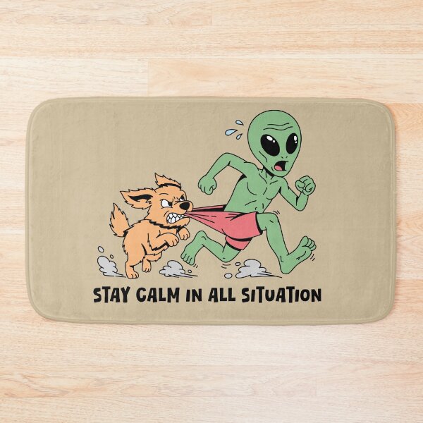 Item preview, Alien chased by angry dog designed and sold by teenlabel.