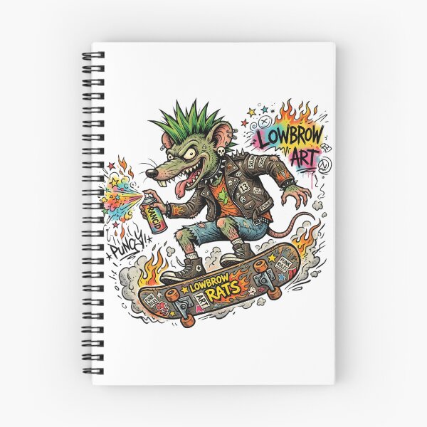Item preview, Lowbrow Punk Rat Skateboard Art | Graffiti Street Art | Punk Rock Mouse Illustration | Alternative Gothic Halloween Sticker designed and sold by Bhaskar Digital Art.
