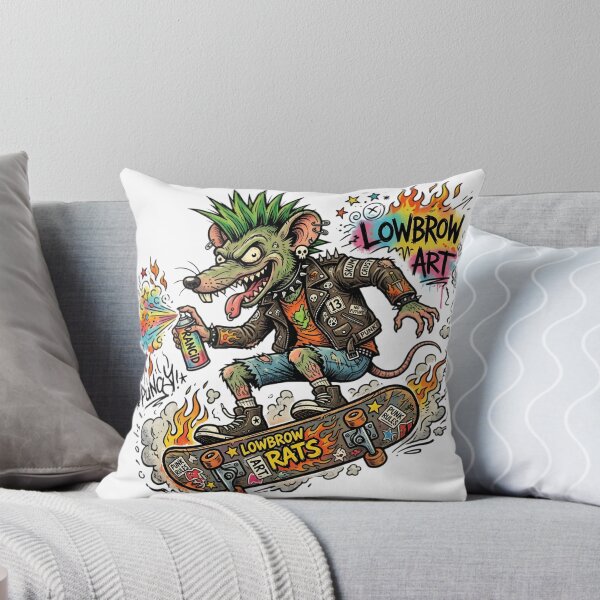 Item preview, Lowbrow Punk Rat Skateboard Art | Graffiti Street Art | Punk Rock Mouse Illustration | Alternative Gothic Halloween Sticker designed and sold by Bhaskar Digital Art.