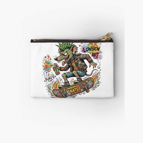 Item preview, Lowbrow Punk Rat Skateboard Art | Graffiti Street Art | Punk Rock Mouse Illustration | Alternative Gothic Halloween Sticker designed and sold by Bhaskar Digital Art.