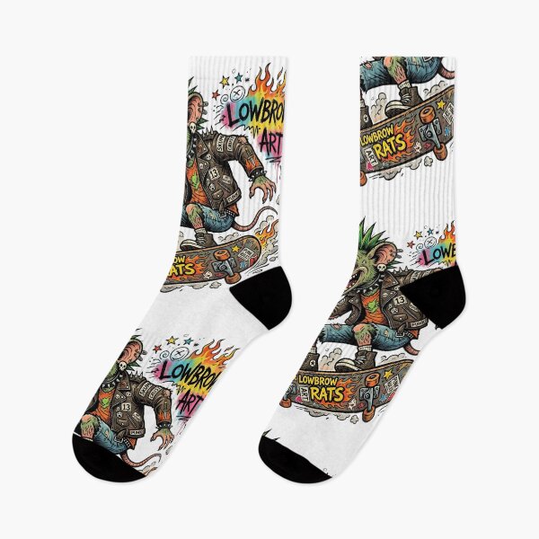Item preview, Lowbrow Punk Rat Skateboard Art | Graffiti Street Art | Punk Rock Mouse Illustration | Alternative Gothic Halloween Sticker designed and sold by Bhaskar Digital Art.