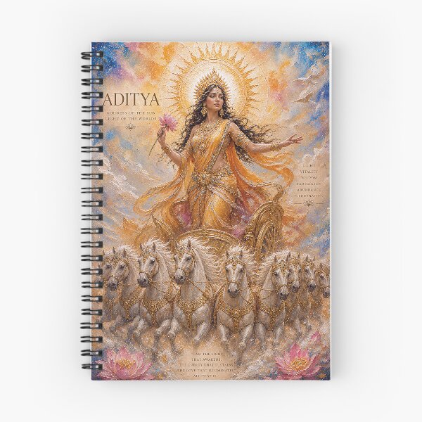 Item preview, Aditya, Goddess of the Sun painting. designed and sold by GalleryKauffeld.