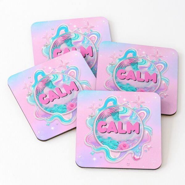 Item preview, Y2K Calm Pastel Pink Tropical Graphic designed and sold by TrinovaCreates.