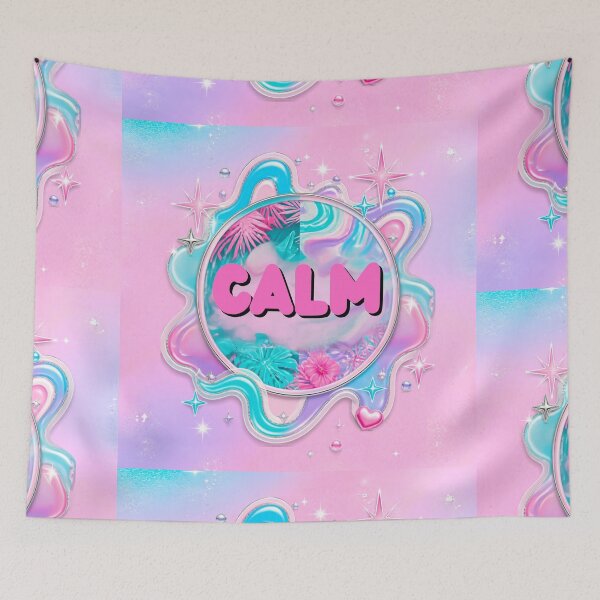 Item preview, Y2K Calm Pastel Pink Tropical Graphic designed and sold by TrinovaCreates.