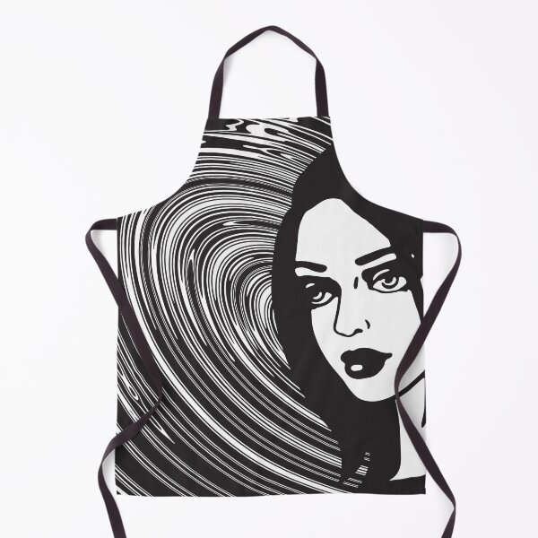 Item preview, Optical Pop Portrait of a Mysterious Woman in Monochrome designed and sold by cremedecolor.