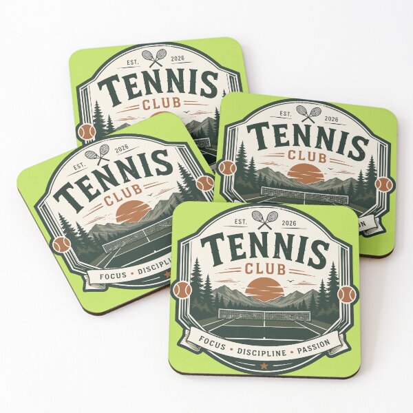 Item preview, Tennis Club TENNIS Badge Retro Sports T-Shirt | Classic Country Club Tennis Design designed and sold by WORN.THOUGHTS.
