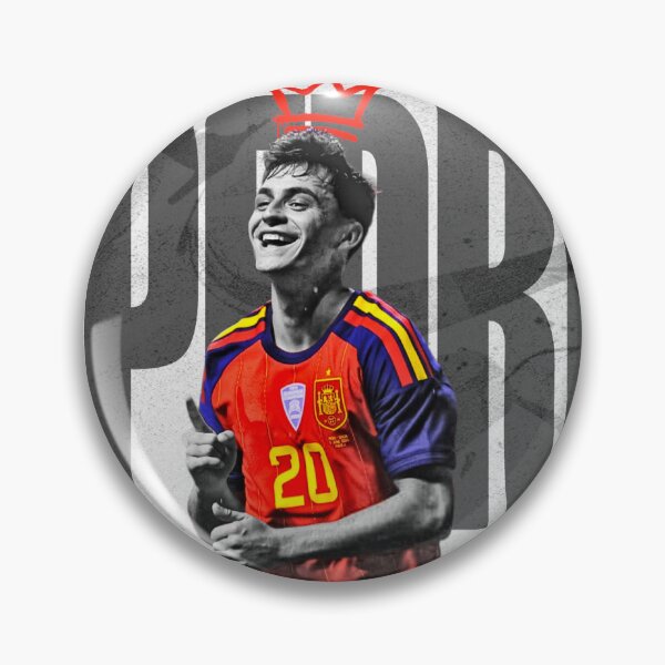 Item preview, Spain Midfield Conductor No 20 Red Retro Football Poster 2026 designed and sold by Af-RT10.