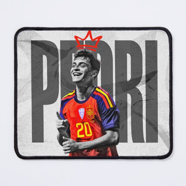 Item preview, Spain Midfield Conductor No 20 Red Retro Football Poster 2026 designed and sold by Af-RT10.
