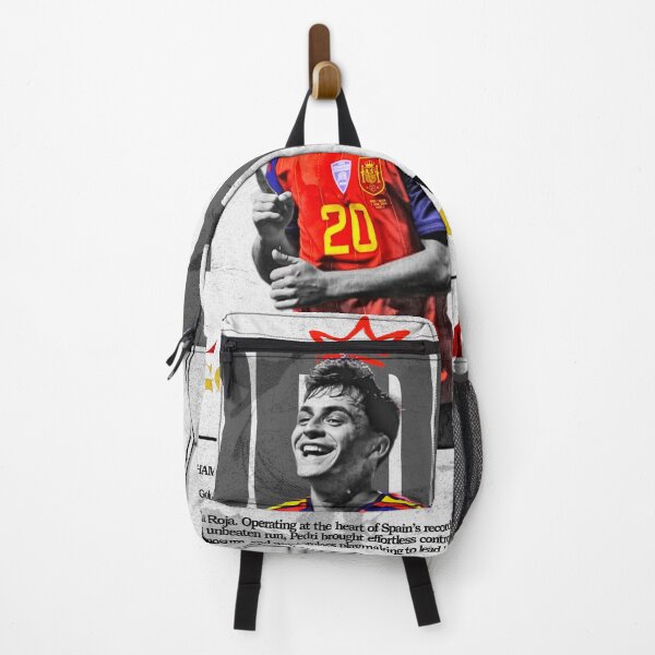 Item preview, Spain Midfield Conductor No 20 Red Retro Football Poster 2026 designed and sold by Af-RT10.