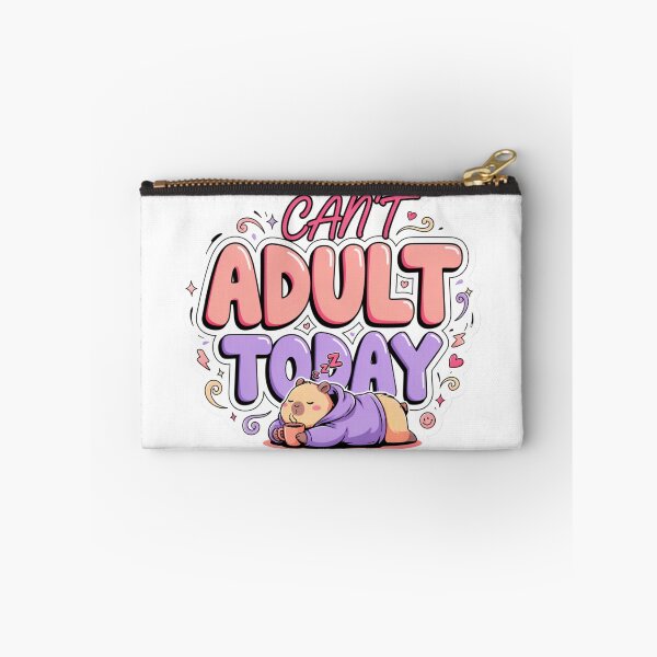 Item preview, Can't Adult Today Kawaii Bear T-Shirt – Funny Coffee Lover Gift for Introverts, Students & Cozy Girls designed and sold by GemBob Creations.
