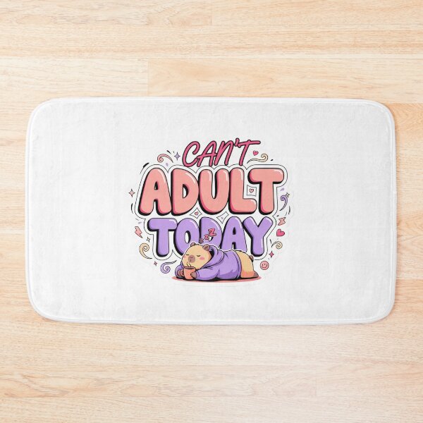 Item preview, Can't Adult Today Kawaii Bear T-Shirt – Funny Coffee Lover Gift for Introverts, Students & Cozy Girls designed and sold by GemBob Creations.