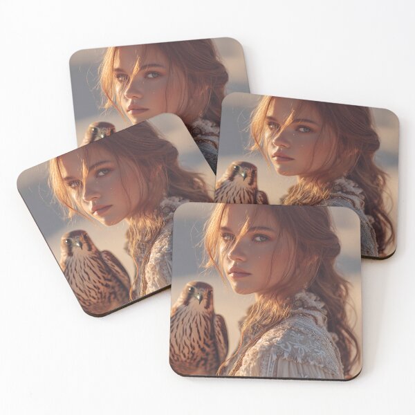 Item preview, Bohemian Desert Queen with Falcon designed and sold by Emberearth.