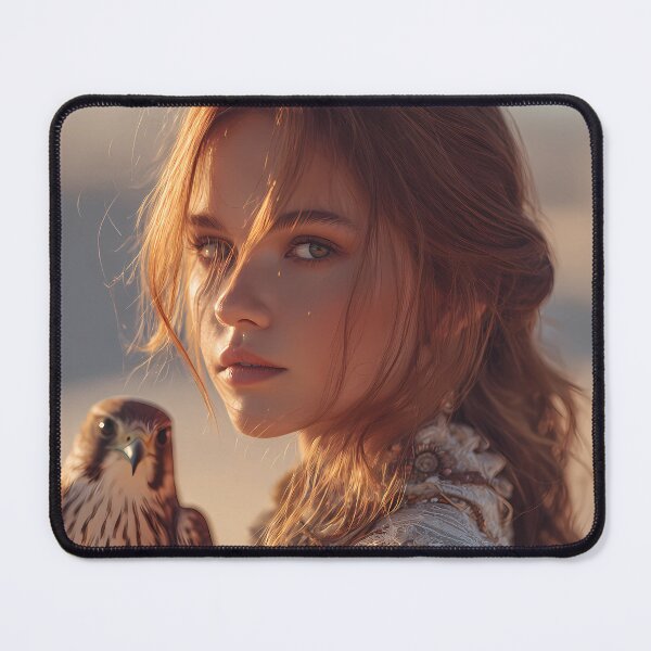 Item preview, Bohemian Desert Queen with Falcon designed and sold by Emberearth.
