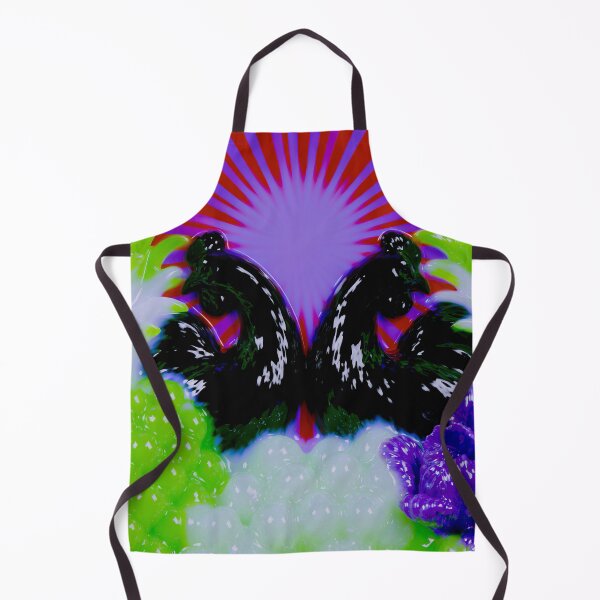 Item preview, Twin Neon Roosters in Psychedelic Bloom designed and sold by bubblegoth.
