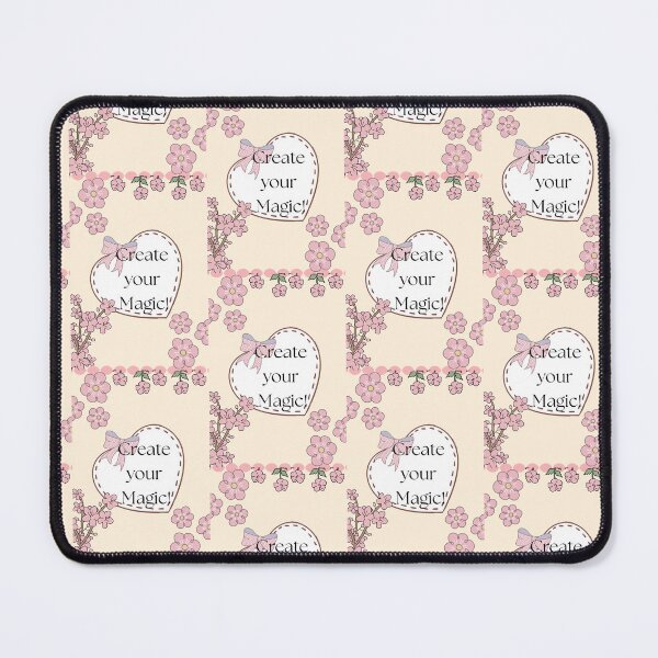 Item preview, Dainty Floral Heart Quote Create Your Magic designed and sold by prosperity111.