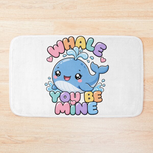 Item preview, Whale You Be Mine Cute Kawaii Whale designed and sold by BoosterShop.