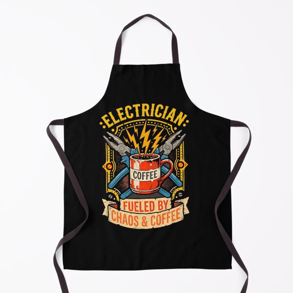 Item preview, Electrician Fueled By Chaos And Coffee Funny Trade Worker Gift designed and sold by ShetuAhsan.