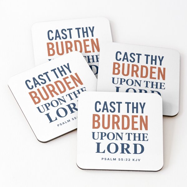 Item preview, Cast Thy Burden Upon the LORD – Psalm 55:22 KJV designed and sold by FaithThroughEverySeason.