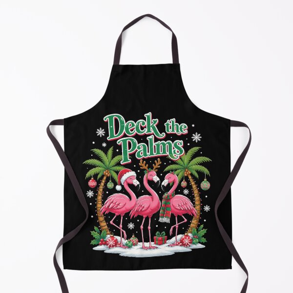 Item preview, Deck The Palms Tropical Christmas in July Santa Flamingo designed and sold by OlakunleOloroz.