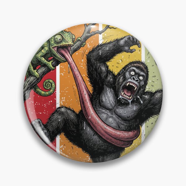 Item preview, Be Bound Hand and Foot Chameleon Gorilla -nature parody- designed and sold by LOVEARTDESIGN.