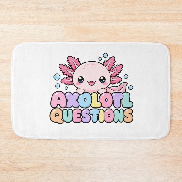 Item preview, Axolotl Questions Cute Kawaii Axolotl designed and sold by BoosterShop.