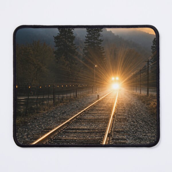 Item preview, Into the Light – Cinematic Railroad at Dawn designed and sold by Kimberly Palmer.