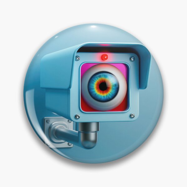 Item preview, Human Eye Security Camera – Surveillance Technology Concept Art designed and sold by WordPlayStudio.