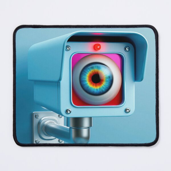 Item preview, Human Eye Security Camera – Surveillance Technology Concept Art designed and sold by WordPlayStudio.