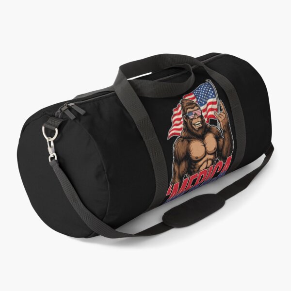 Item preview, 'Merica Bigfoot Muscular Rock On Design v5 designed and sold by DarylWelsh2024.