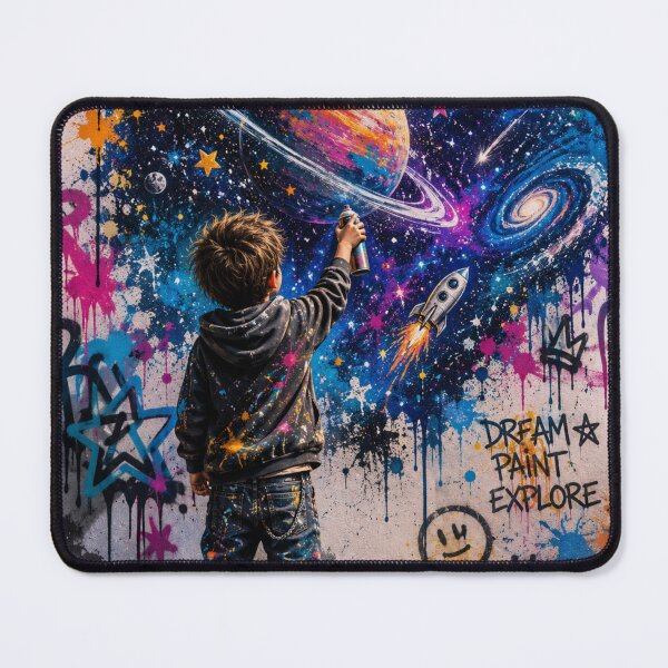 Item preview, Colorful Space Street Art Illustration designed and sold by Black Signal.