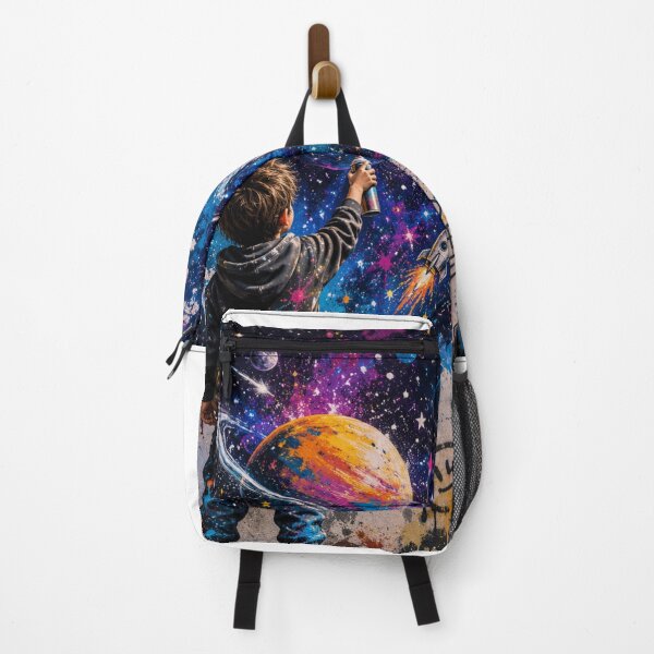 Item preview, Colorful Space Street Art Illustration designed and sold by Black Signal.