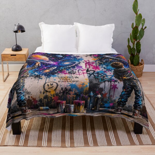 Item preview, Colorful Space Street Art Illustration designed and sold by Black Signal.