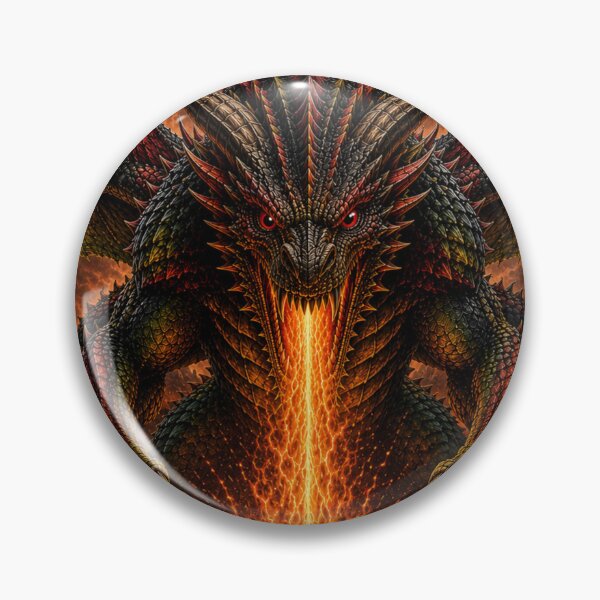 Item preview, Mythical Multicolored Fire Dragon on a Volcanic Mountain  designed and sold by Trans4med.