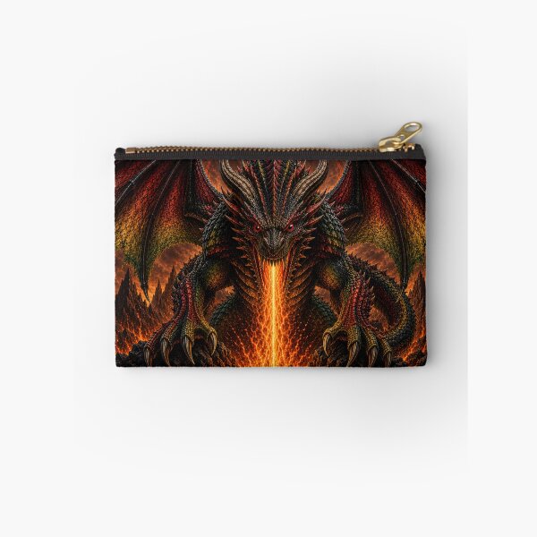 Item preview, Mythical Multicolored Fire Dragon on a Volcanic Mountain  designed and sold by Trans4med.