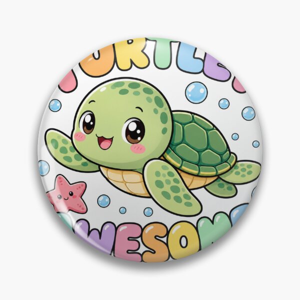 Item preview, Turtley Awesome Cute Kawaii Turtle designed and sold by BoosterShop.