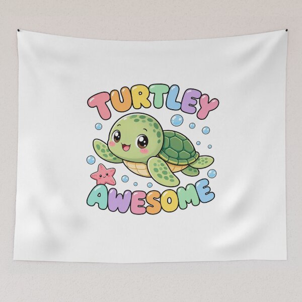 Item preview, Turtley Awesome Cute Kawaii Turtle designed and sold by BoosterShop.