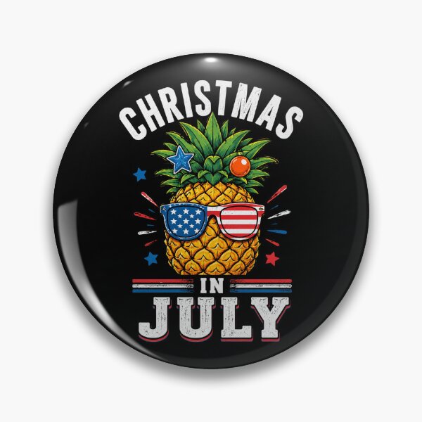 Item preview, Funny Christmas in July Pineapple USA Summer Beach Vacation designed and sold by OlakunleOloroz.