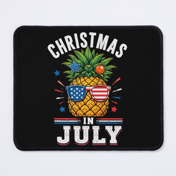 Item preview, Funny Christmas in July Pineapple USA Summer Beach Vacation designed and sold by OlakunleOloroz.