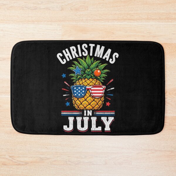 Item preview, Funny Christmas in July Pineapple USA Summer Beach Vacation designed and sold by OlakunleOloroz.