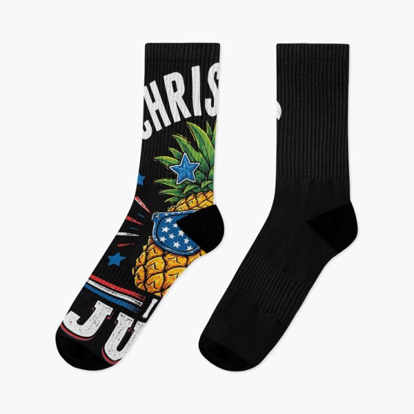 Item preview, Funny Christmas in July Pineapple USA Summer Beach Vacation designed and sold by OlakunleOloroz.