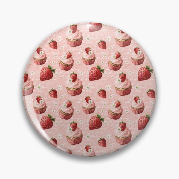Item preview, Strawberry Pink Cupcake Pattern  designed and sold by LouieVanille.