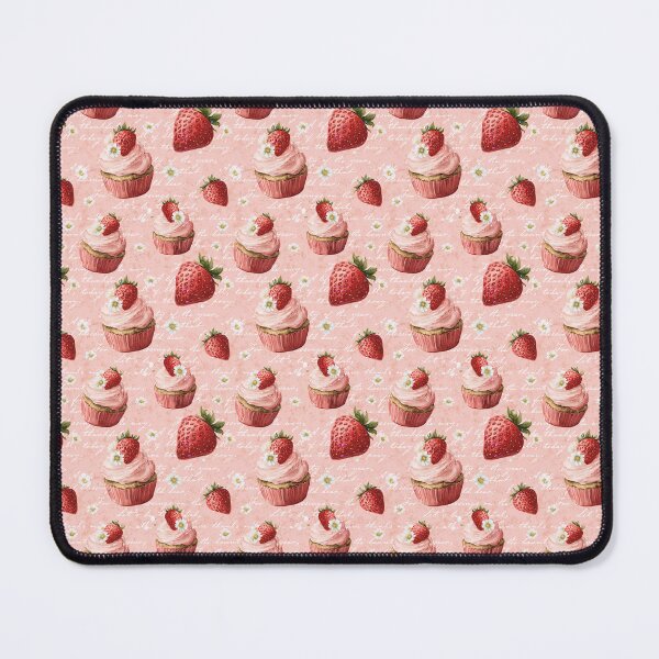 Item preview, Strawberry Pink Cupcake Pattern designed and sold by LouieVanille.