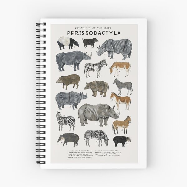 Item preview, Creatures of the Order Perissodactyla – Illustrated Odd-Toed Mammal Chart ?? designed and sold by WATEKE.