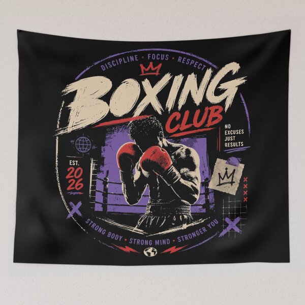 Item preview, Vintage Boxing Club Badge Retro Boxing Gym T-Shirt | Classic Fight Club Sports Design designed and sold by WORN.THOUGHTS.