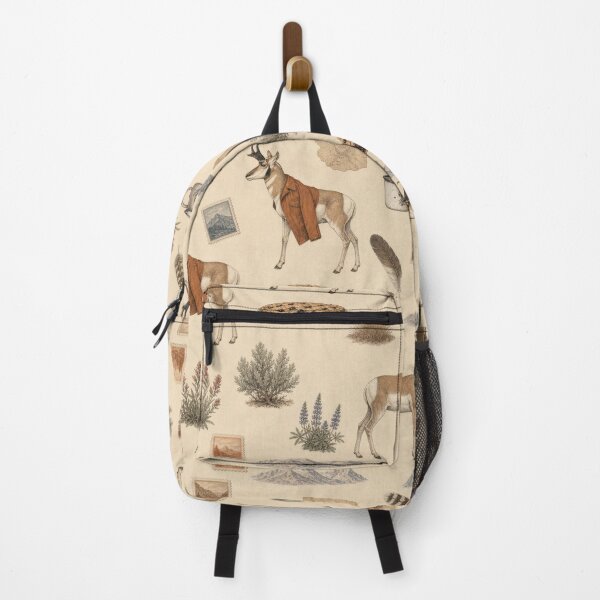 Item preview, Vintage Montana Pronghorn Enjoying A Rustic Prairie Picnic designed and sold by CoffeeinBloom.