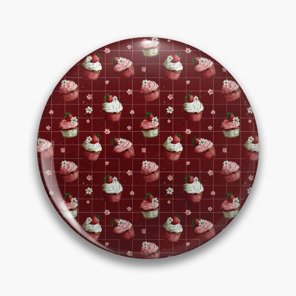 Item preview, Strawberry Red Cupcake Pattern  designed and sold by LouieVanille.