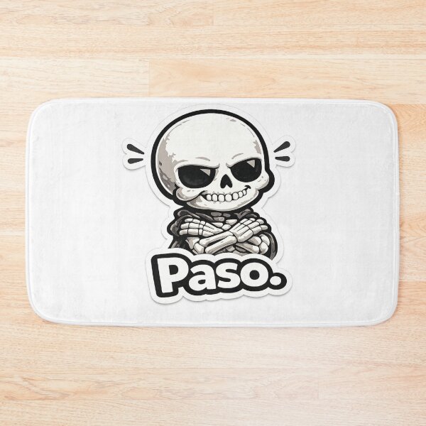 Item preview, Funny Skeleton "Paso." Sticker | Smug Skull Crossed Arms Cartoon Design designed and sold by SkeletonMood.